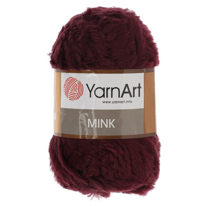 Yarnart Mink цвет 339 вишневый - фото 1 - id-p89994111