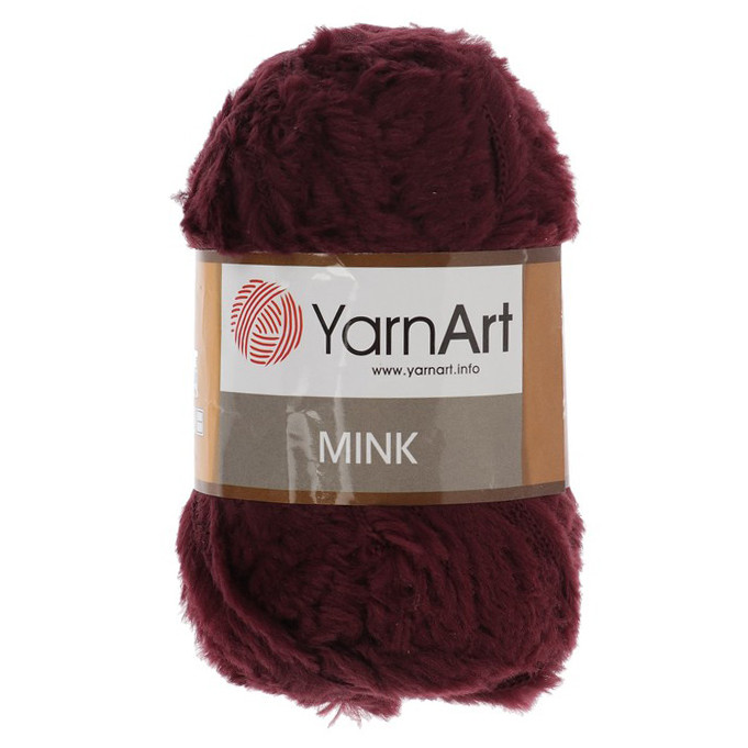 Yarnart Mink цвет 339 вишневый