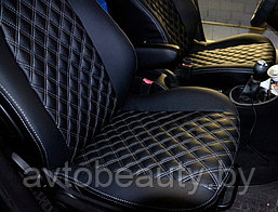Чехлы для Toyota Avensis (09-) Экокожа, фото 3