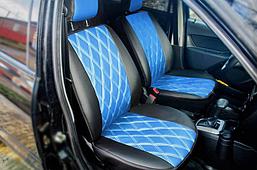 Чехлы для Nissan Almera ( 13-) РОМБИК ( Экокожа), фото 3