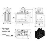 Каминная топка Kratki Maja 12 kW левая сторона, фото 2