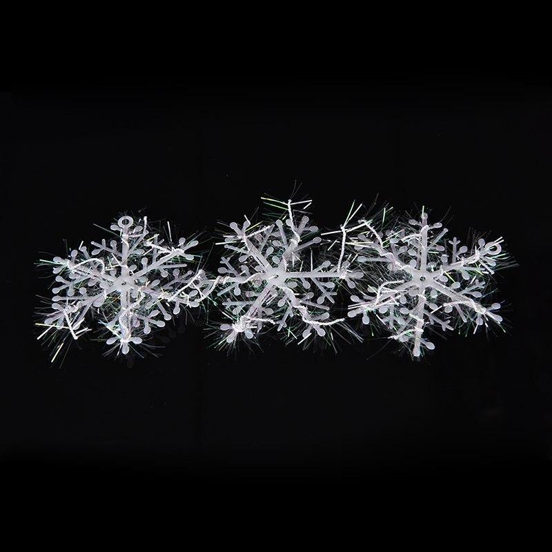 Новогоднее украшение "Снежинки" 6см 3 шт. в наборе. - фото 2 - id-p90018620