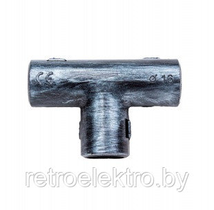 Тройник соединительный пластиковый для труб d-16 мм, Серебрянный век