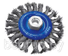 Щетка дисковая плетеная 115 мм х М14 INOX 0,50, S&R, Германия