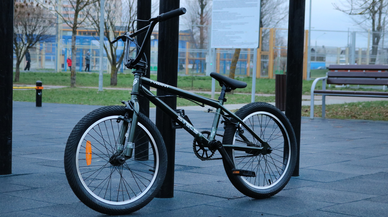Stels Tyrant оливковый BMX велосипед