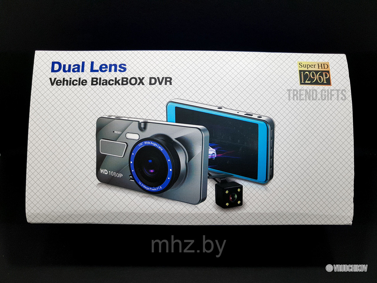 Видеорегистратор Vehicle 1080P две камеры(заднего вида) экран 4 дюйма - фото 8 - id-p89694984