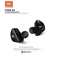 Беспроводная Bluetooth-гарнитура Free X2 черный JBL