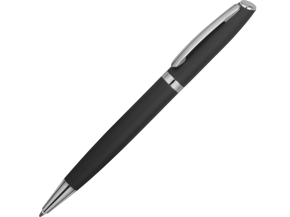 Ручка металлическая шариковая Flow soft-touch, серый/серебристый - фото 1 - id-p90065625