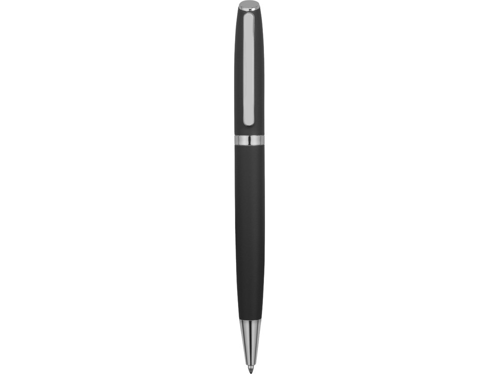 Ручка металлическая шариковая Flow soft-touch, серый/серебристый - фото 2 - id-p90065625