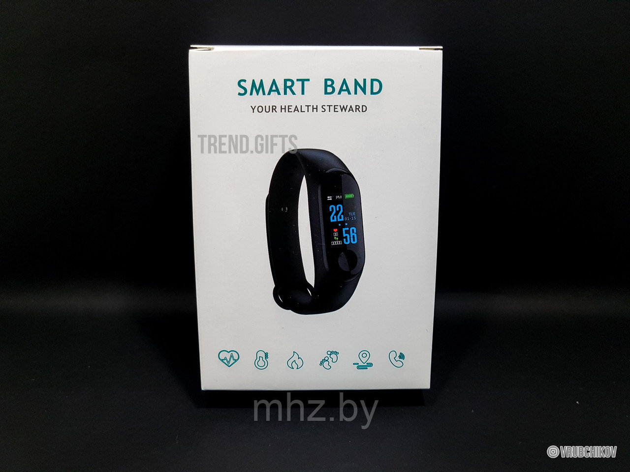 Фитнес часы смарт-браслет smart band. Копия xiaomi mi band 3 - фото 3 - id-p90069953