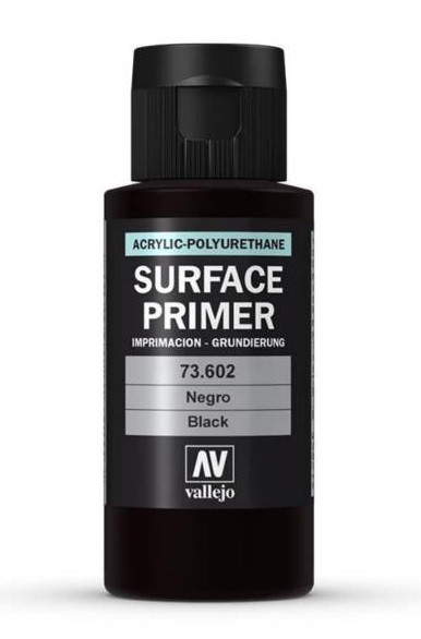Грунт  Surface Primer акриловый полиуретановый, черный (BLACK), 60 мл, Vallejo