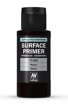 Грунт  Surface Primer акриловый полиуретановый, черный (BLACK), 60 мл, Vallejo