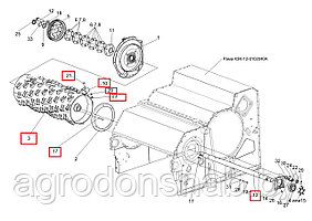 Барабан ускоряющий в сборе КЗК-12-0102600