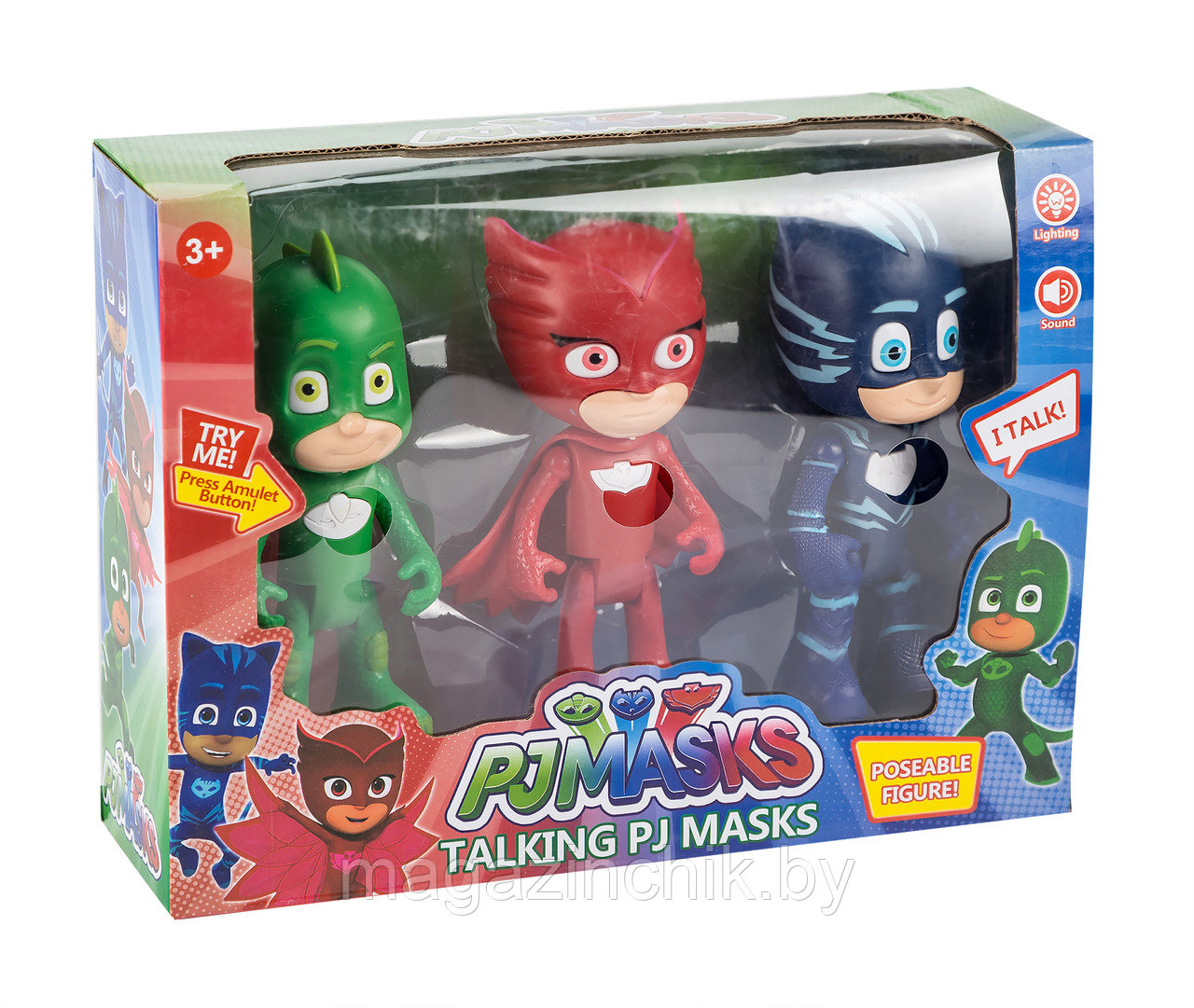 Игрушка Герои в масках набор, свет, звук,  PJ Masks