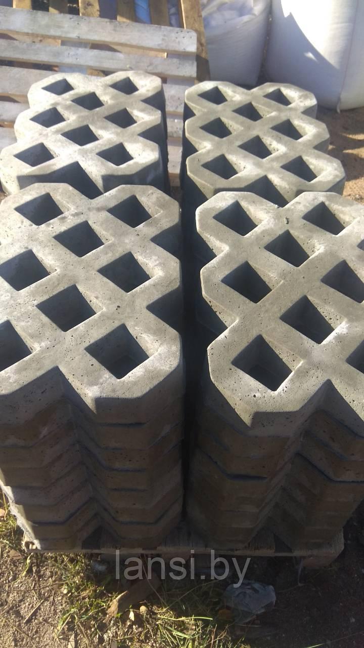 Решётка бетонная "Травница Ромб" 60х40х8см - фото 3 - id-p58231621