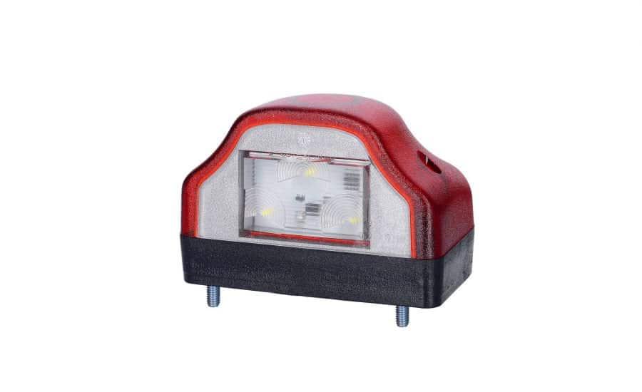 Светодиодный фонарь подсветки заднего номера LTD-232 красного цвета.