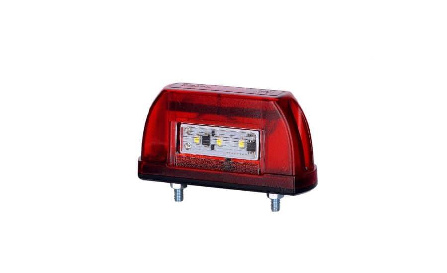 Светодиодный фонарь подсветки заднего номера LTD-669 красного цвета.