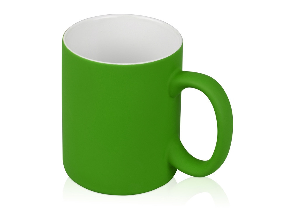 Кружка с покрытием soft-touch Barrel of a Gum, зеленое яблоко - фото 1 - id-p90187775