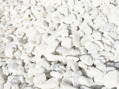 Щебень белый мрамор (фр. 7-12 мм.) 1 тонна
