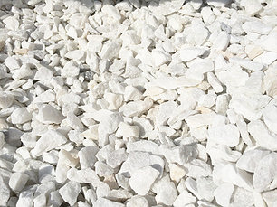 Щебень белый мрамор (фр. 7-12 мм.) 1 тонна, фото 2