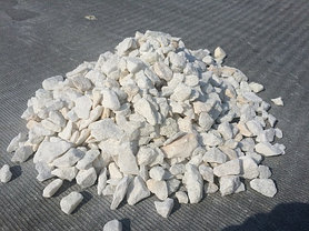 Щебень белый мрамор (фр. 7-12 мм.) 1 тонна, фото 2