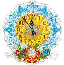 Мини-Плакат вырубной "Новогодние часы', А4, ТЦ СФЕРА