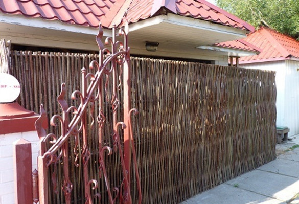 Забор из лозы для клумбы, палисадника,цветника - фото 7 - id-p70909912