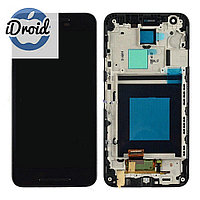Дисплей (экран) LG Nexus 5X (H790, H791) с тачскрином в рамке, черный