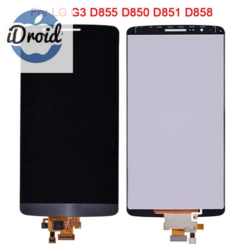 Дисплей (экран) LG G3 (D850, D855) с тачскрином, черный