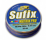 Плетеный шнур Sufix Matrix Pro разноцветный 100 м., фото 2