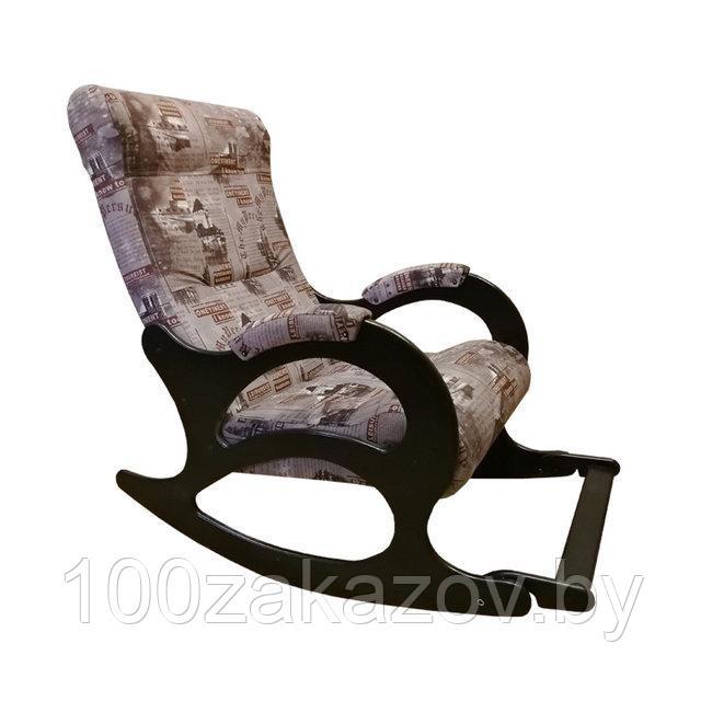 Кресло качалка с подножкой экокожа модель 3 Кресло для отдыха - фото 4 - id-p64000618