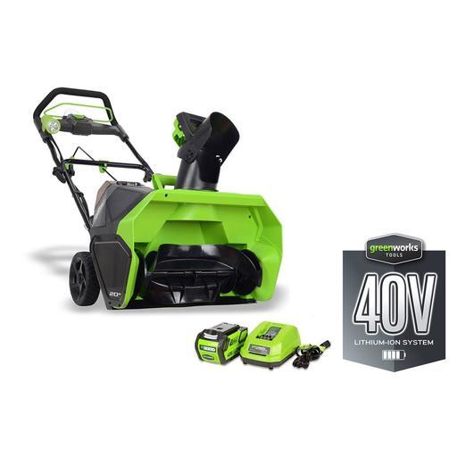 Аккумуляторная снегоуборочная машина GreenWorks DigiPro GD40SB 40 В G-MAX