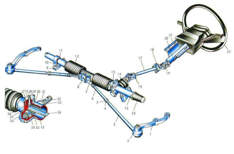 Замена рулевой тяги - фото 1 - id-p90289316