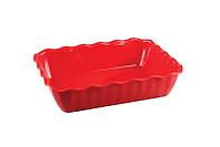 Салатник с волнистыми краями 2 л, 260х175х80, красный