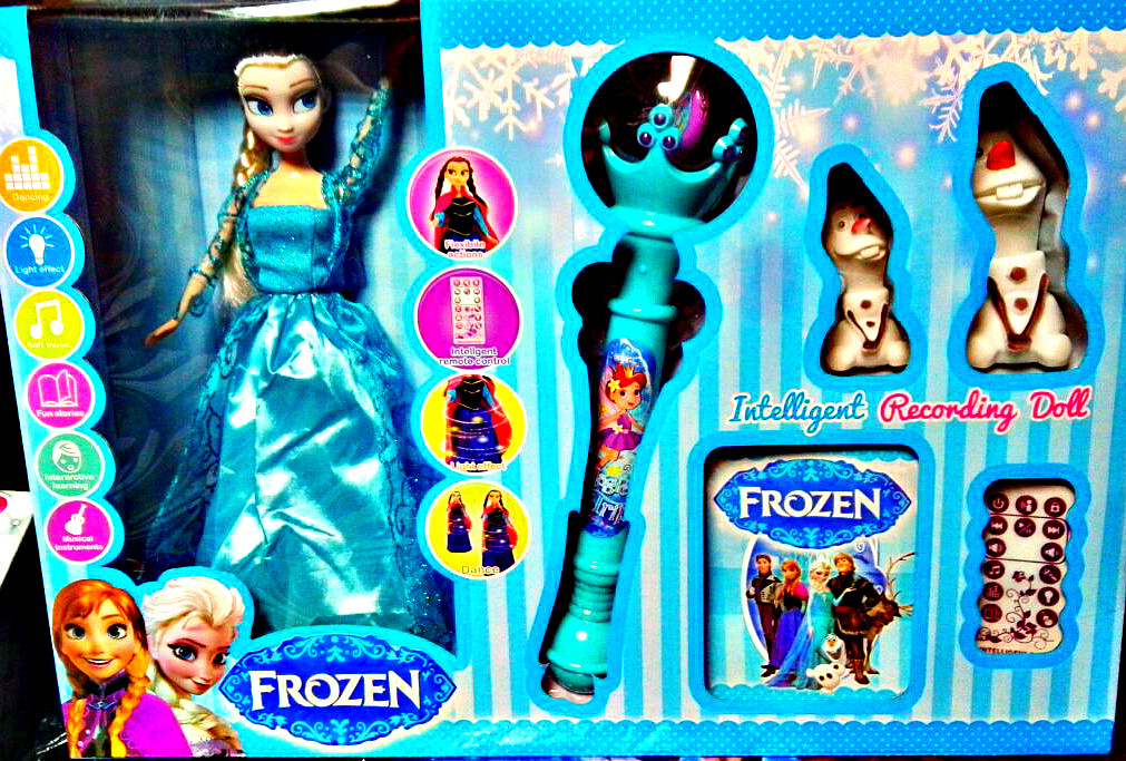 Радиоуправляемая Кукла Disney Frozen эльза с волшебной палочкой и со снеговиками - фото 1 - id-p90334626