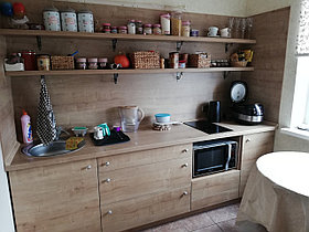 Кухня в стиле кантри из ДСП Дуб Гамильтон