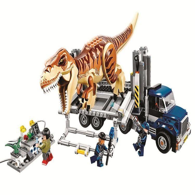 Конструктор Bela 10927 "Транспорт для перевозки Тираннозавра" (аналог Lego Jurassic World 75933), 638 дет - фото 2 - id-p90337221