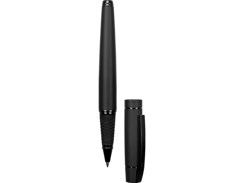 Ручка металлическая роллер Uma VIP R GUM soft-touch с зеркальной гравировкой, черный - фото 3 - id-p90339702