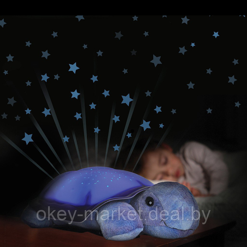 Детский ночник-проектор Cloud B "Звездная черепашка" (7323-ZL) оригинал - фото 6 - id-p90362933