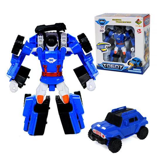 Робот-трансформер O, Tobot blue jeep (новое поколение) - фото 1 - id-p90378202