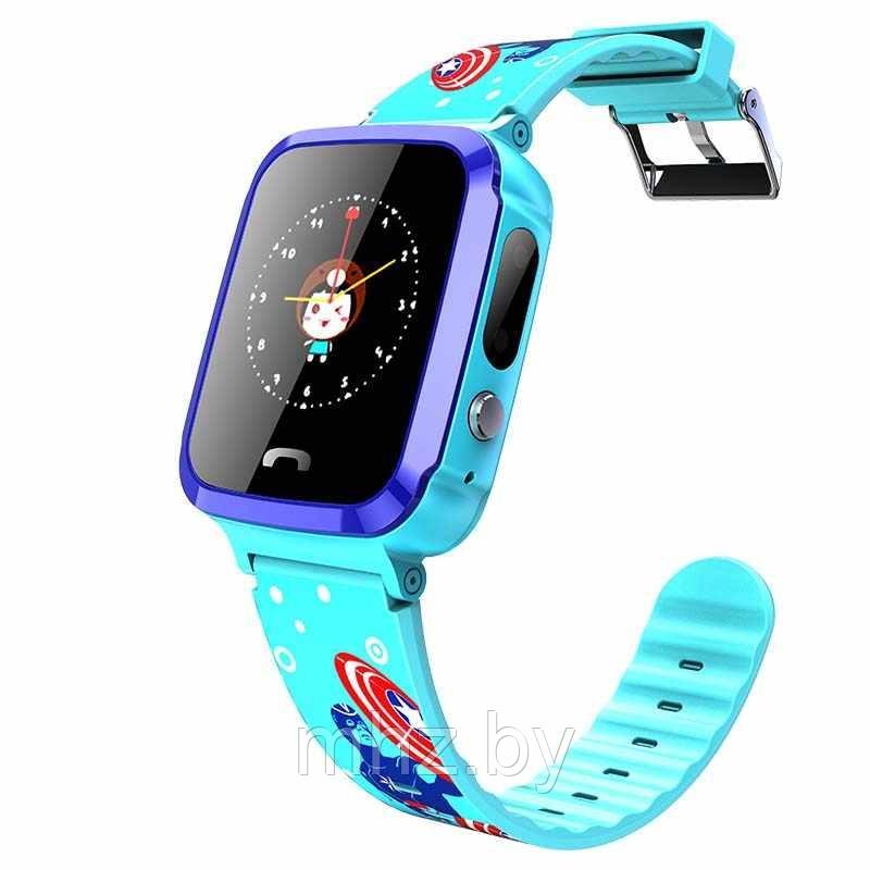 Детские часы с GPS Капитан Америка V59G Сенсорный экран модель 2018 - фото 2 - id-p90389901