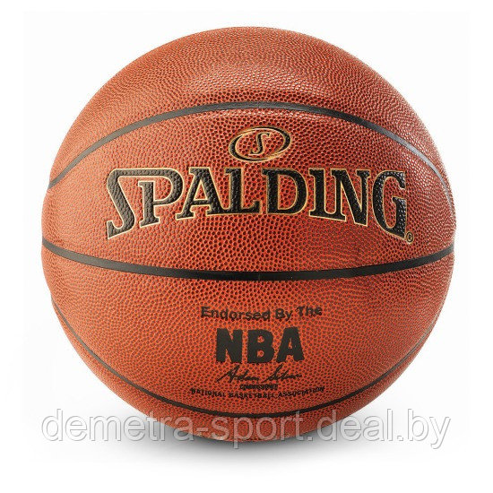 Баскетбольный мяч Spalding NBA Gold - фото 2 - id-p90399625