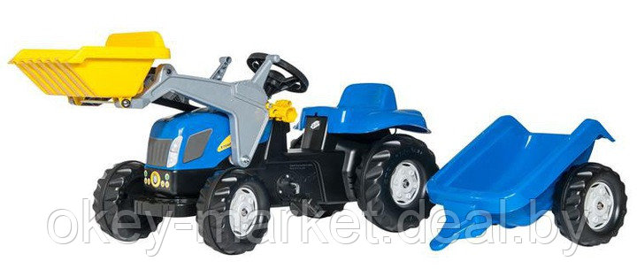 Педальный трактор Rolly Toys RollyKid New Holland 023929 - фото 3 - id-p90401777