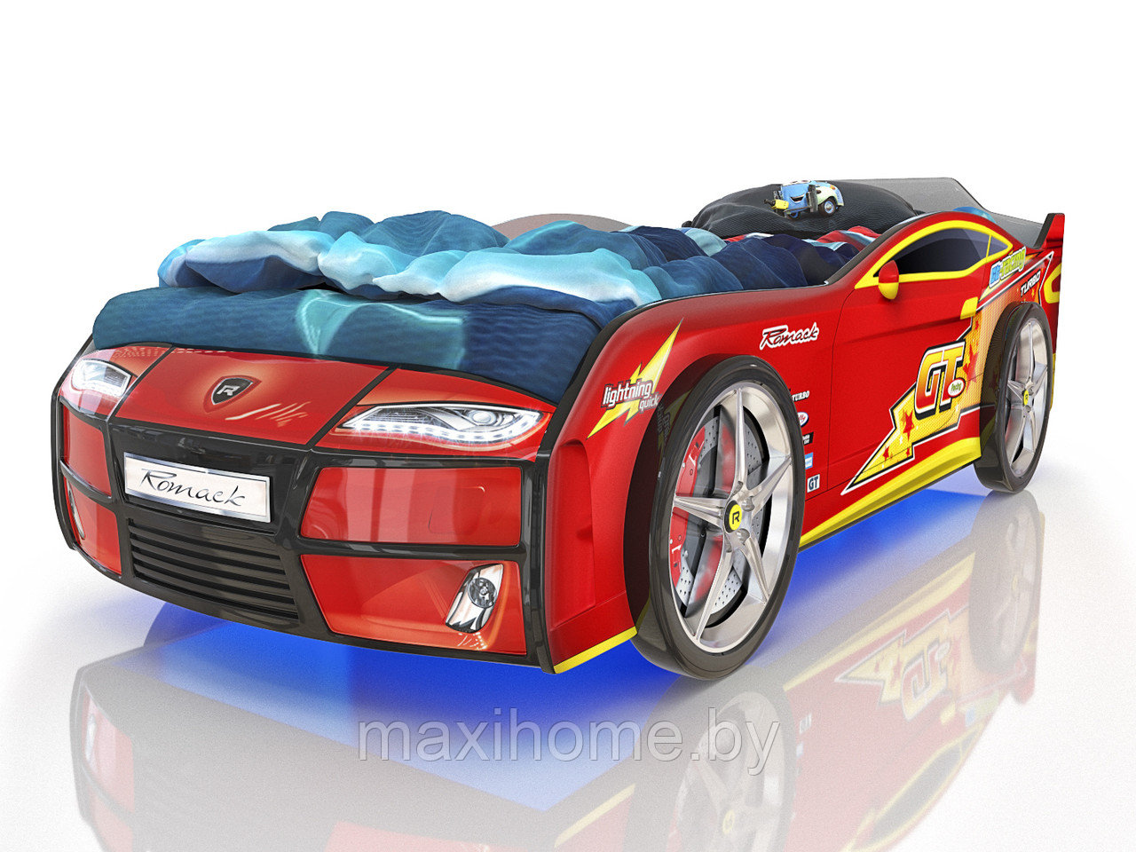 Кровать-машина Ferrari red - молния - фото 5 - id-p90402006