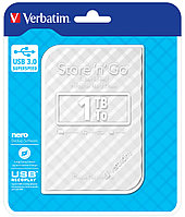 Внешний жесткий диск Store 'n' Go USB 3.0, 1 Тб белый Verbatim