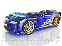 Кровать-машина Ferrari blue - молния