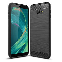 Защитный чехол UniCase Carbon черный для Samsung J4 Plus (2018)