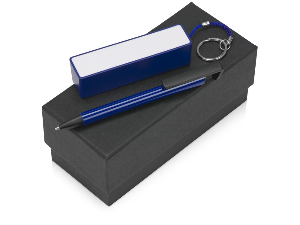 Подарочный набор Kepler с ручкой-подставкой и зарядным устройством, синий - фото 1 - id-p90431954