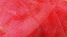 Фатин мягкий цвет красно-коралловый