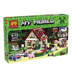 Конструктор Lele My World 33016 Времена года 3 в 1 | аналог Lego Minecraft
